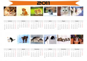 Calendario 2011 gattini