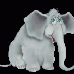 gif animate gratis elefante tenero