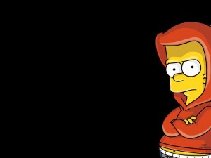 Sfondi desktop The Simpson wallpapers gratis - Bart scocciato