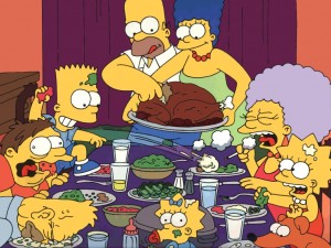 Sfondi desktop The Simpson wallpapers gratis - giorno del ringraziamento