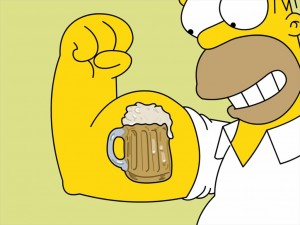 Sfondi desktop The Simpson wallpapers gratis - la birra