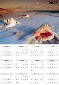 Calendario 2012 mare