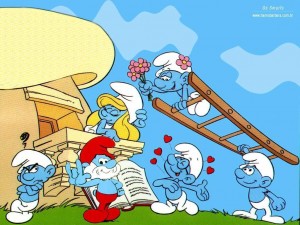 Sfondi desktop I puffi 3d - wallpapers the smurfs - puffi innamorati