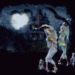 Gif animate horror - happy halloween