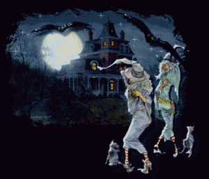 Gif animate horror - happy halloween