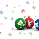 Sfondi desktop Natale - wallpapers gratis - palle di natale