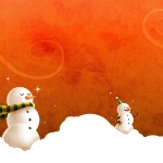 Sfondi desktop Natale - wallpapers gratis - pupazzo di neve