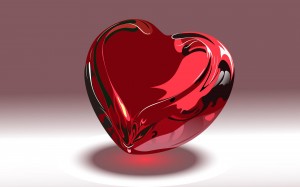 Sfondi desktop San Valentino wallpapers free - cuore 3D