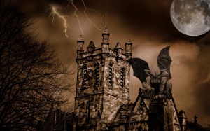 Sfondi desktop halloween - wallpapers chiesa gotica