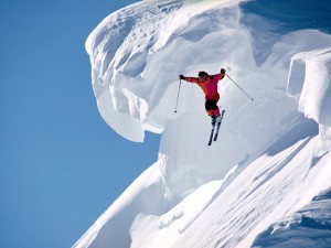 Sfondi desktop sci - wallpapers ski free - salto spettacolare