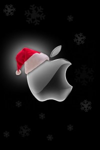 Sfondi iphone 4 natale 320x480 - apple natale