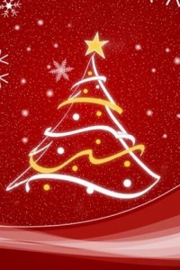 Sfondi iphone 4 natale 320x480 - rosso natale