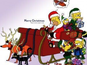 Natale sfondi gratis - wallpapers natalizi - simpson