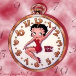 Sfondi desktop Betty Boop wallpapers - nell'orologio