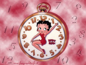 Sfondi desktop Betty Boop wallpapers - nell'orologio