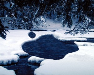 Sfondi desktop neve in montagna HD - wallpapers neve sul fiume