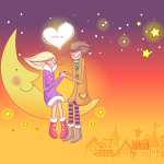 Sfondi San Valentino - sulla luna - wallpapers desktop gratis