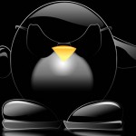 Sfondi desktop linux - wallpapers tux black