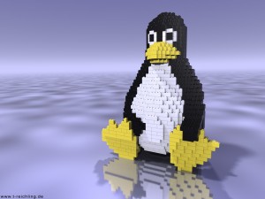 Sfondi linux 3D - wallpapers tux