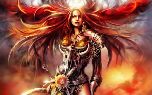 Sfondi desktop HD gratis - guerriera fantasy