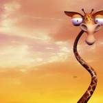 Sfondi 3d gratis per pc - giraffa