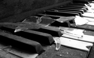Sfondi HD grigi astratti - pianoforte