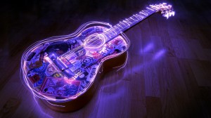 Sfondi desktop HD gratis - chitarra viola