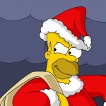 Sfondi desktop natale - Homer babbo natale