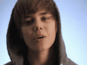 Gif animate Justin Bieber - one time