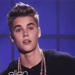 Gif animate Justin Bieber sguardo