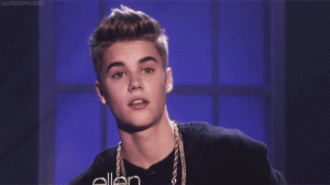 Gif animate Justin Bieber sguardo