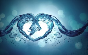 Sfondi desktop amore - cuore d'acqua