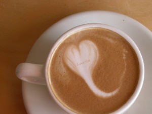 Sfondi desktop amore - cuore di caffè