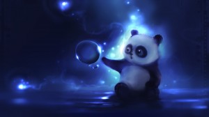 Sfondi HD blu - panda