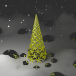 Sfondi Natale 2014 gratis - albero di stelle