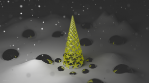 Sfondi Natale 2014 gratis - albero di stelle