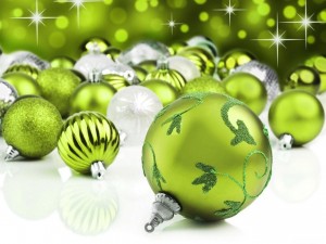 Natale decorazioni verdi - wallpapers