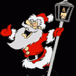 Gif animate di natale - babbo natale ubriaco