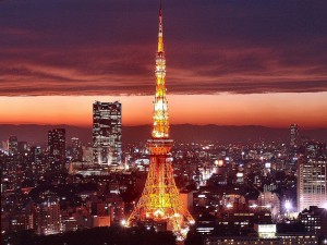 Sfondi luci notturne Tokio