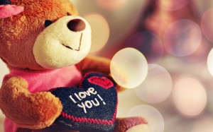 Sfondi san valentino - teddy bear I love you