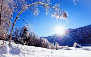 Sfondo inverno in montagna