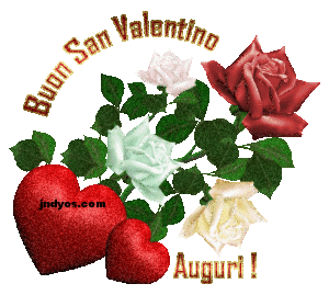 Gif animata buon San Valentino glitter