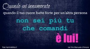 Frase d'amore - il cuore comanda